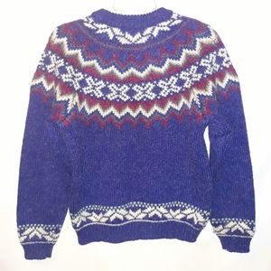 Woolrich Women's Size S Blue Wool/Mohair Sweater